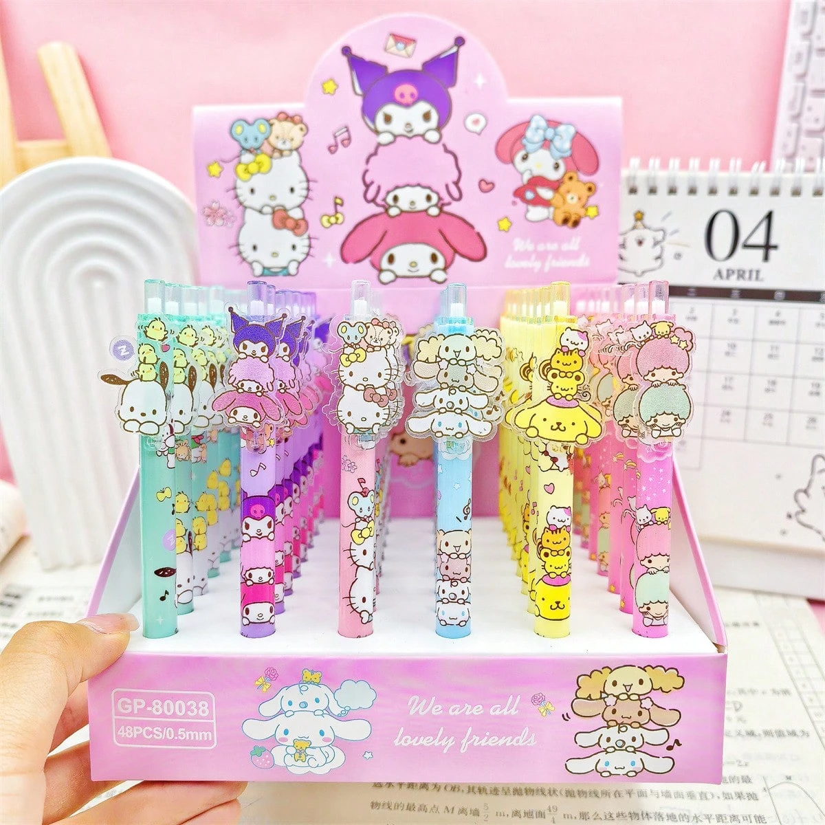 Kawaii cartoon gel pen gift set